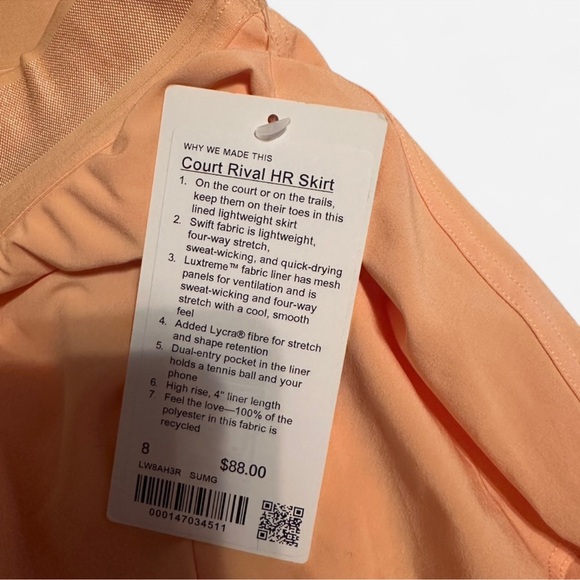 Lululemon Court Rival Skirt - Picture 5 of 5